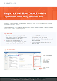 Singletrack Outlook Sidebar