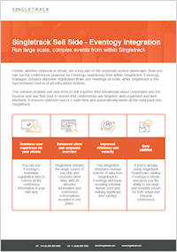 Singletrack Eventogy Integration Data Sheet
