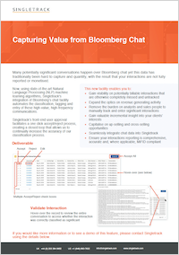 Singletrack Bloomberg Chat