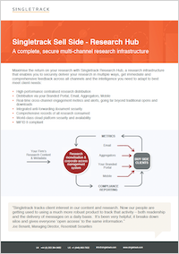 Singletrack Research Hub Data Sheet